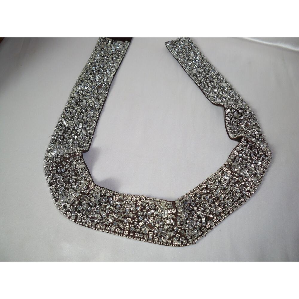 Brown beaded formal wear belt sash, wedding belt  prom dress sash dress belt